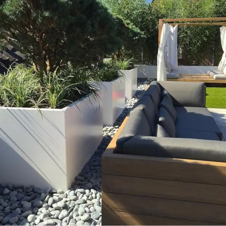 Pflanzkübel Carrez aus Aluminium